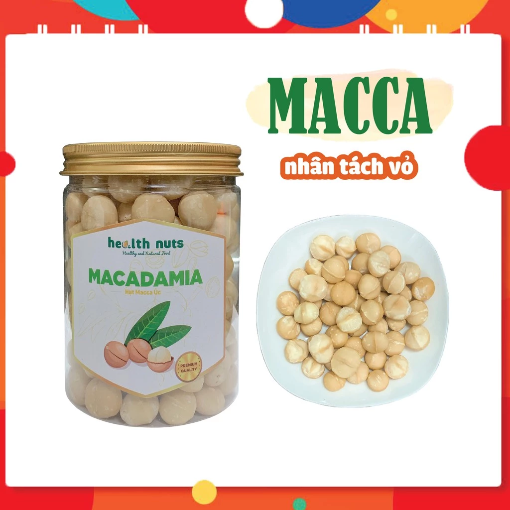 Hạt macca nhân nguyên đã tách vỏ