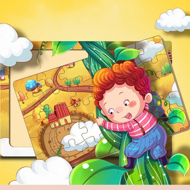 Đồ chơi tranh ghép hình gỗ puzzle 30 miếng cho bé - Tranh xếp hình