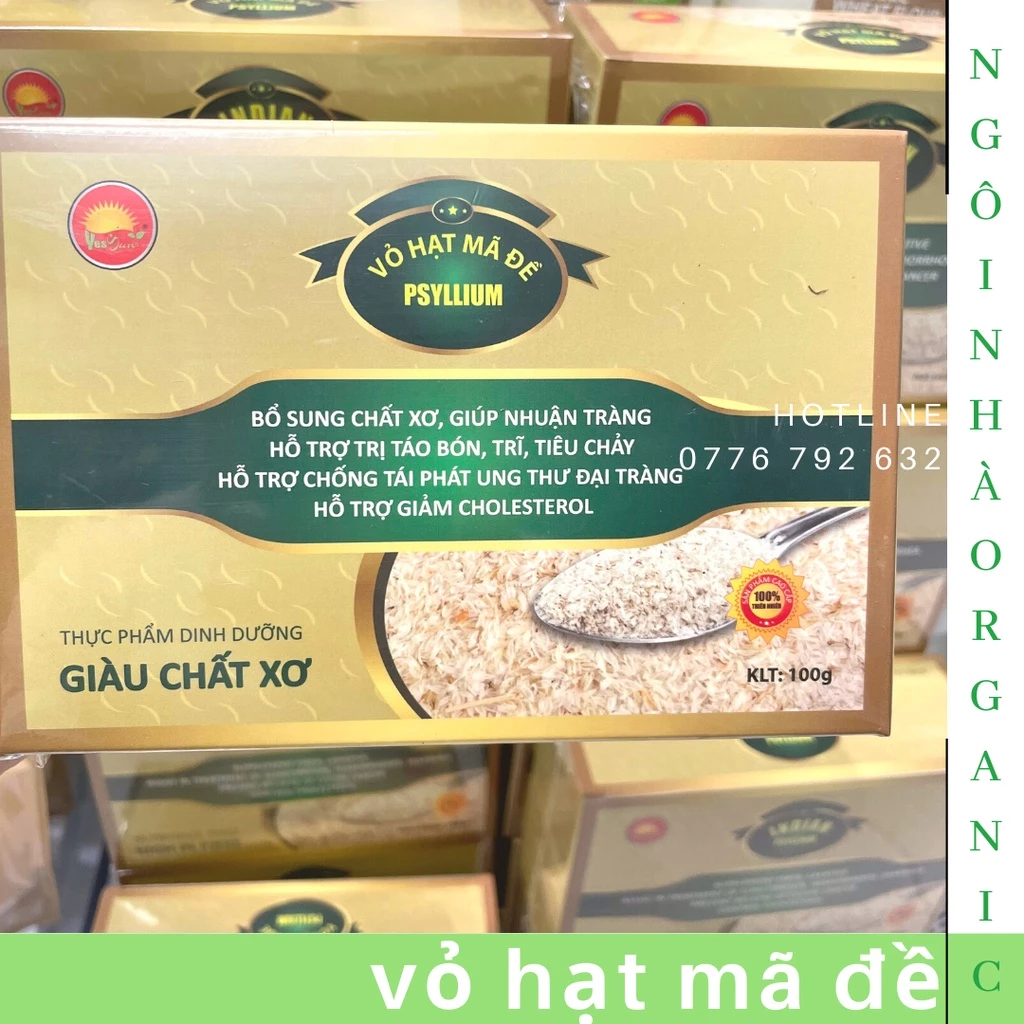 Vỏ hạt mã đề Psyllium (14 gói x 7g)