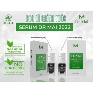 [Mẫu Mới 2022] Serum Dr Mai (6ml) sạch mụn chiết xuất 100% từ thiên nhiên dành cho da dầu mụn nhiều