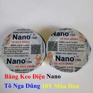 [TÔ NGA DŨNG] Băng Keo Điện Nano Tô Nga Dũng 10Y Màu Đen