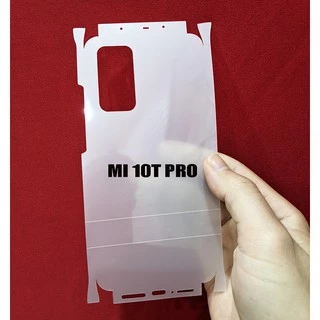 Miếng dán PPF full lưng viền Xiaomi Mi 10T Pro