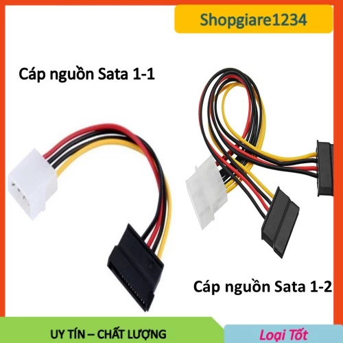 [Mã ELFLASH3 hoàn 10K xu đơn 20K] Dây Cáp nguồn Sata cho ổ cứng SSD, HDD, DVD ROM. Cáp nguồn sata cho ổ cứng