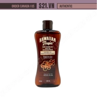 [Canada] Dầu Tắm Nắng Nâu Da Hawaiian Tropic Dark Tanning Oil Coconut Oil 240ml