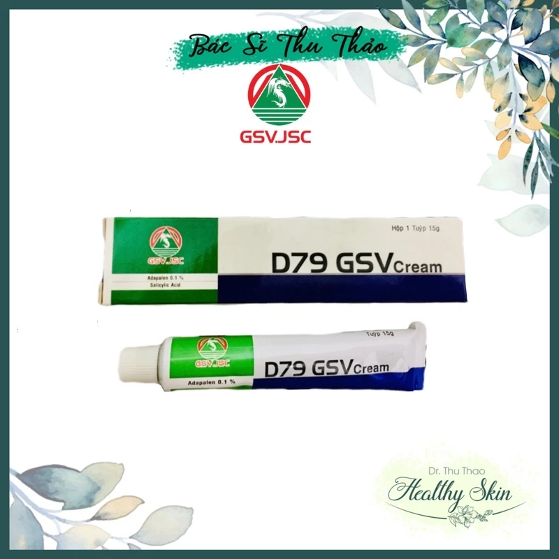 [15g] KEM GIẢM MỤN TRỨNG CÁ D79 GSV CREAM