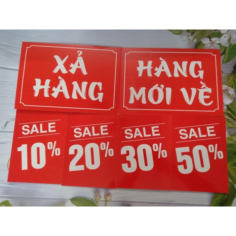 BẢNG HÀNG MỚI VỀ, GIẢM GIÁ, SALE, BIỂN XẢ HÀNG