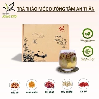 Trà Dưỡng Nhan - Trà Dưỡng Tâm An Thần T43 ( táo cắt lát,lòng nhãn,hoa Hồng,hoa cúc trắng, kỉ tử)