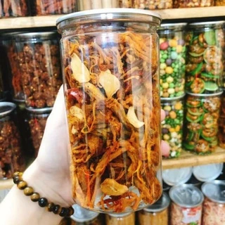 Khô Heo Cháy Tỏi Siêu Ngon thơm chuẩn t.hịt heo - Hộp 500gr