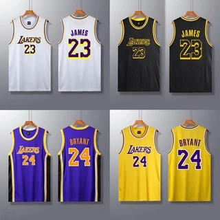 Áo Ba Lỗ Chơi Bóng Rổ In Chữ Lakers Kobe Bryant 24 James 23 Thời Trang Mùa Hè Cho Nam Giới