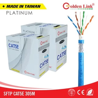 CÁP MẠNG GOLDEN LINK PLATINUM SFTP CAT 5E MADE IN TAIWAN