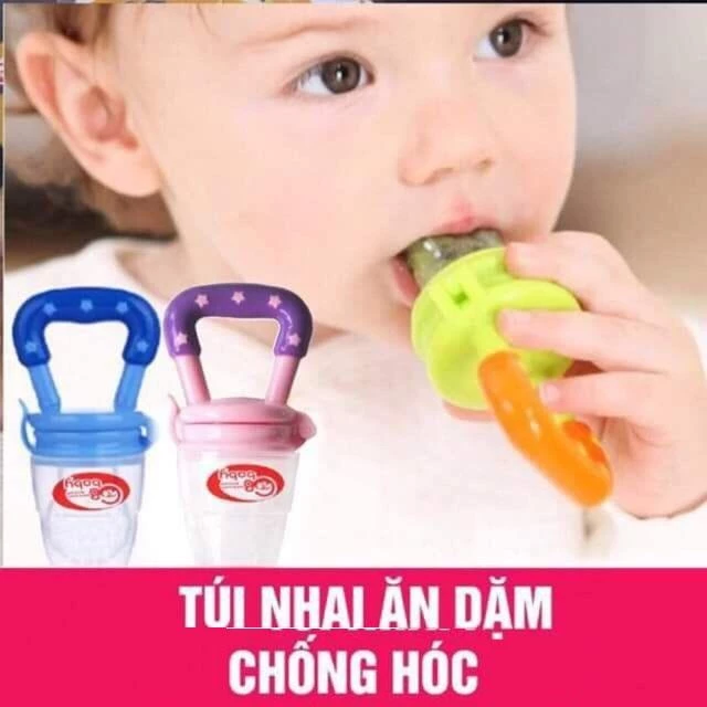 Túi nhai tâp ăn dặm chống hóc cho bé GB Baby Hàn Quốc, Núm nhai tập ăn - Loki