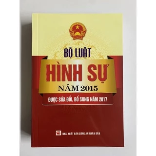 Sách bộ luật hình sự năm 2015 (sửa đổi, bổ sung năm 2017)