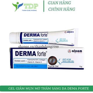 Gel Derma Forte - Làm giảm mụn trứng cá, ngừa thâm, mờ sẹo, dưỡng ẩm da {chính hãng}