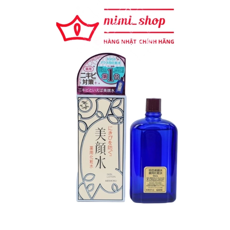 Nước Hoa Hồng giảm mụn Meishoku Bigansui Medicated Skin Lotion 90ml Nhật Bản