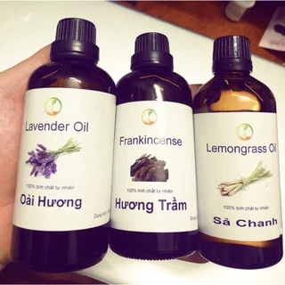 Tinh dầu xông sả chanh, quế, hoa hồng, oải hương, bạc hà chai 100ml