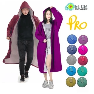 Áo Mưa Dây Kéo Nam Nữ Vải Da Cá, Áo Mưa 1 Người (Bít Hông, Big Size Dưới 100kg, Mang Được Balo, Cổ Tay Bo Chun,...)