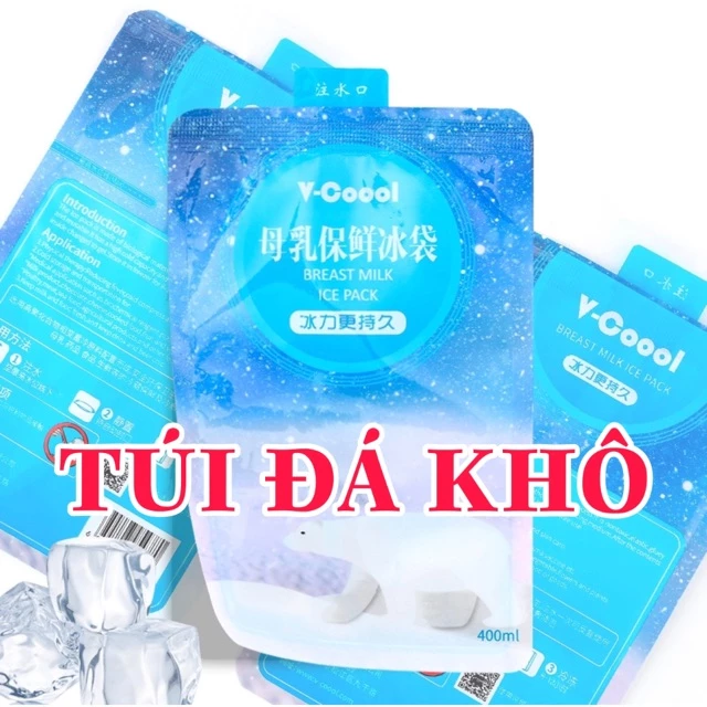 Túi đá khô Vcool giữ lạnh bình sữa