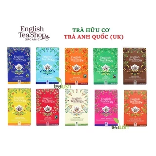 Trà túi lọc hữu cơ organic English Tea Shop (hàng Anh) nhiều vị