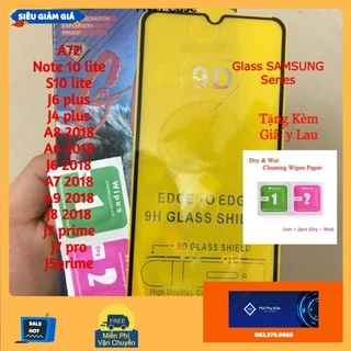 Kính cường lực Samsung 9D Full màn A72/Note 10 lite/S10 lite/J6 plus/J4 plus/A8/A6/J6/A7/A9/J8/J7 prime/J7 pro/J5prime .