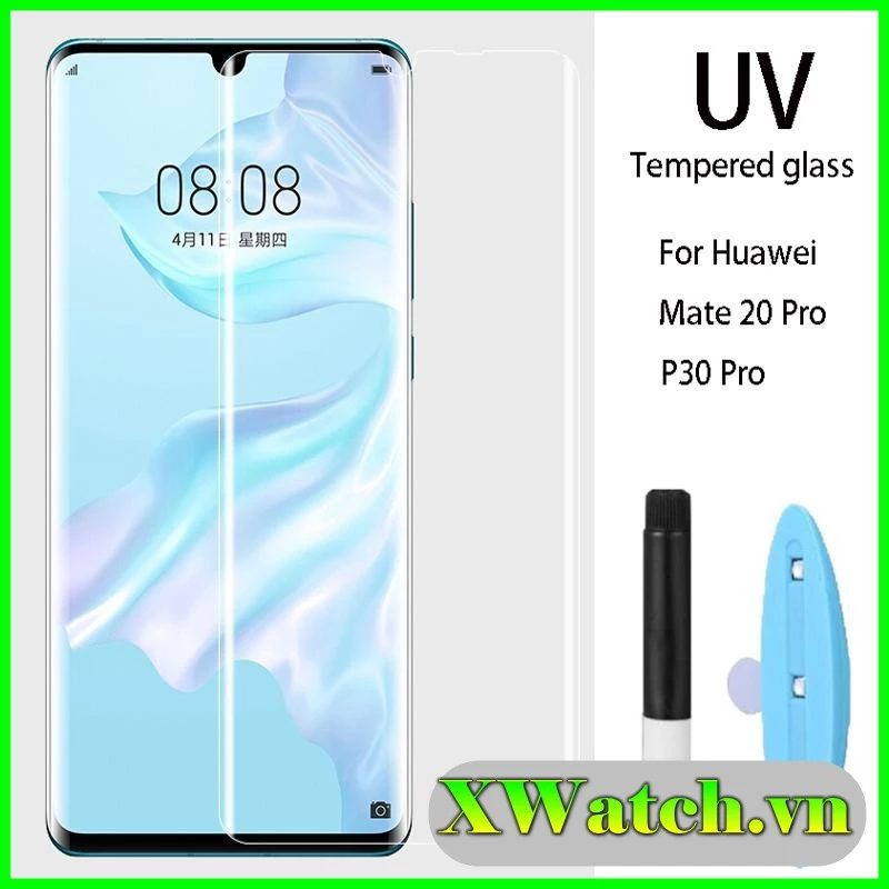 Cường lực UV Full màn cong Huawei Mate 20 Pro  P30 Pro Mate 40 Pro Mate 40 Pro+ P40 Pro+ P40 pro cảm ứng mượt