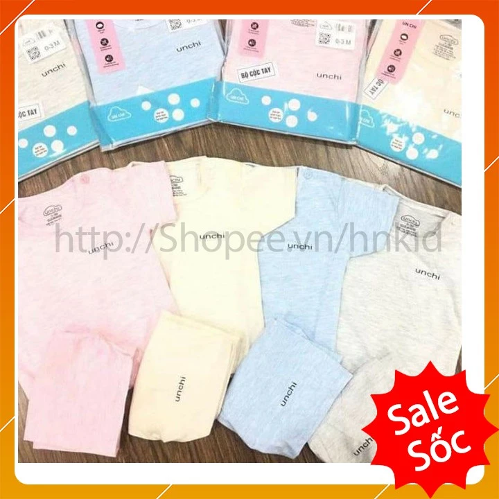 [XẢ KHO] Bộ UNCHI Cài Vai cho bé QATE