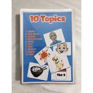 Bộ 113 Thẻ Flashcards 10 chủ đề dạy Tiếng Anh cho trẻ mầm non ( 113 Thẻ )