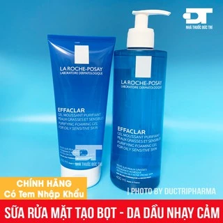 [HÀNG NHẬP KHẨU] Gel rửa mặt tạo bọt cho da dầu nhạy cảm La Roche-Posay Effaclar Purifying Foaming Gel