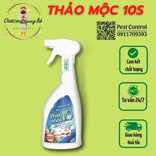 Xịt thảo mộc 10s - đặc trị : muỗi, gián, kiến