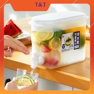 Bình đựng nước detox cao cấp có vòi 3.5l