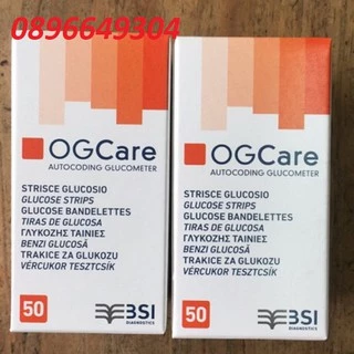 Que Thử Đường Huyết OgCare Hộp 25 và hộp 50 que