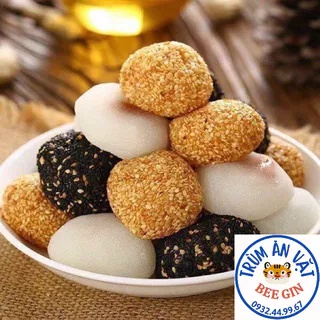 Bánh Mochi tròn Đài Loan mix 4 vị hai cô gái thùng 1kg - Mix 4 vị - Ăn Vặt BeeGin