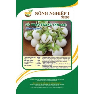 Hạt giống cà pháo trắng Việt Nam gói 2gram