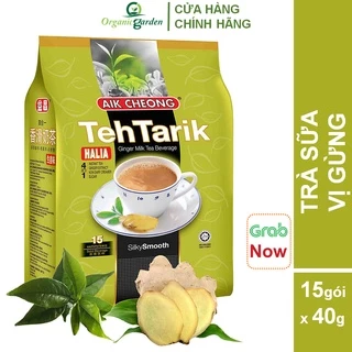 Trà Sữa Vị Gừng Aik Cheong Teh Tarik Halia 4 In 1 - 600g (15 Gói x 40g) - Ginger milk tea