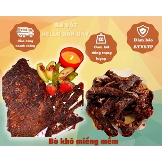 BÒ KHÔ MIẾNG MỀM [500gram] Đặc sản Đà Nẵng nhà làm Oăn Oăn.