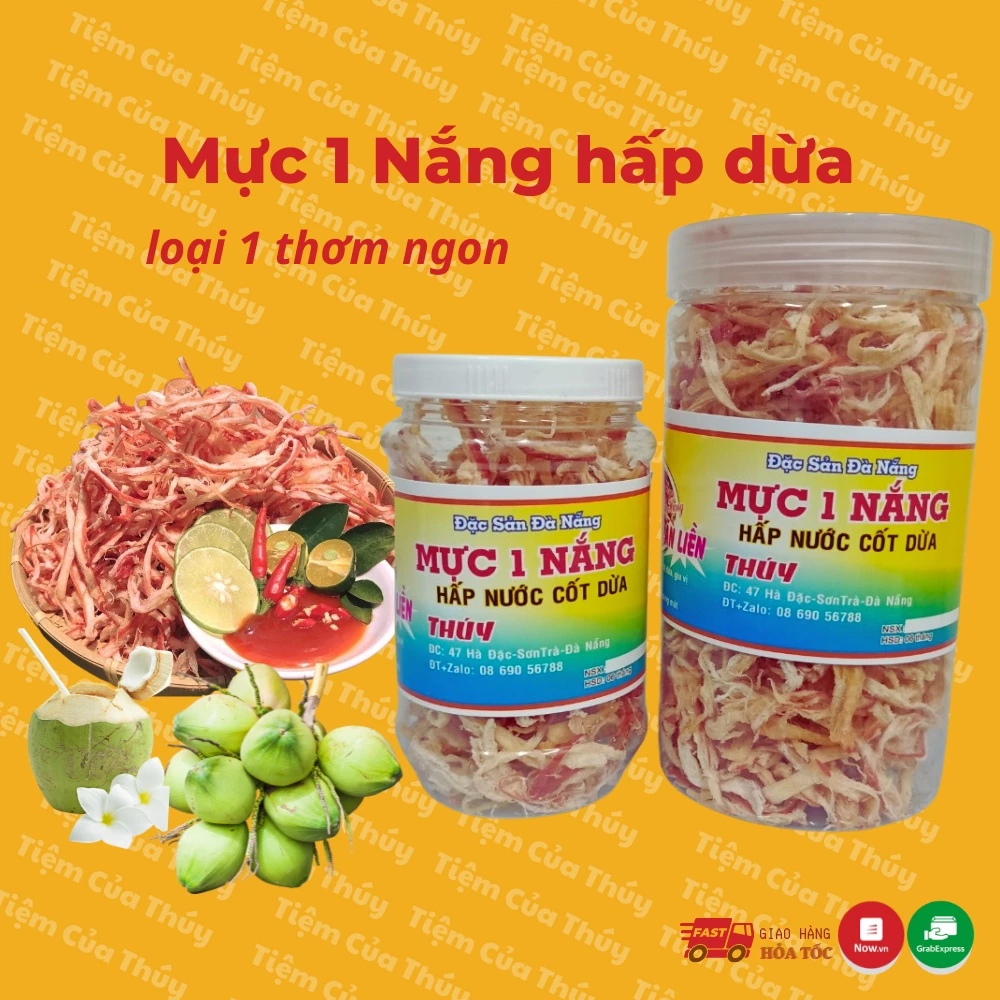 khô mực 1 nắng hấp nước dừa thơm ngon hảo hạng