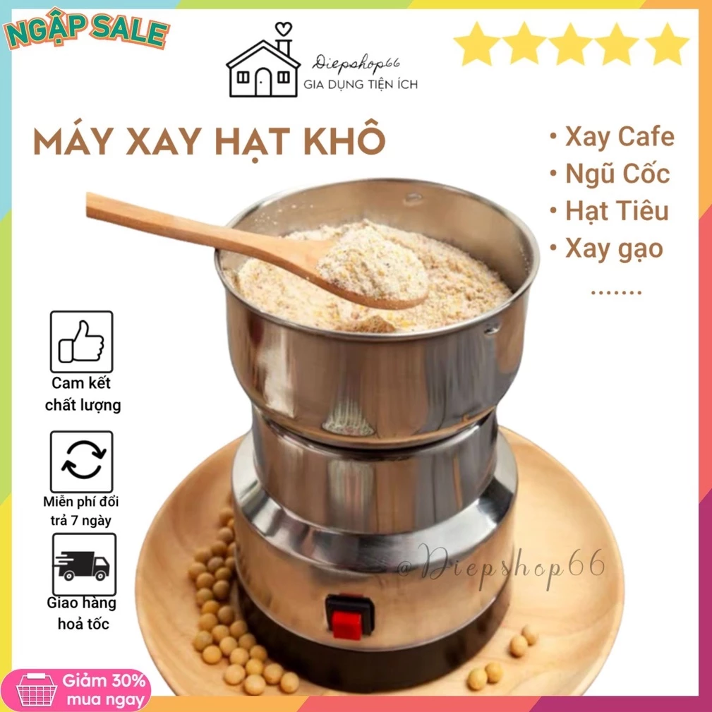 Máy xay hạt ❤️SALE❤️Máy xay cà phê hạt tiêu hạt ngũ cốc đa năng mini xay mịn tất cả các loại hạt nhanh chóng