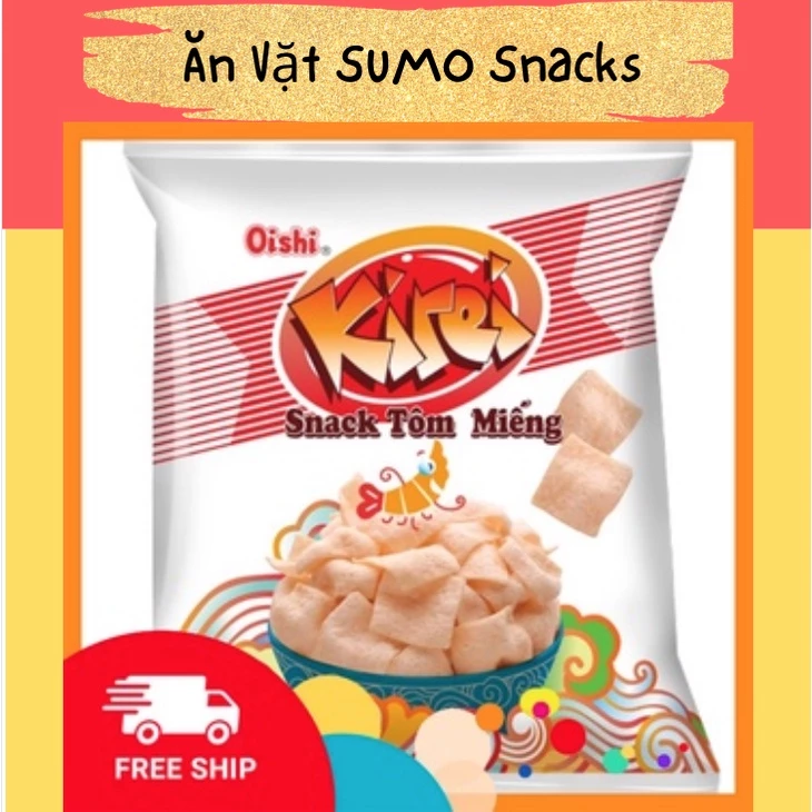 Bim Bim Snack Tôm Miếng Oishi 35/40g-Ăn Vặt Sumo Snack