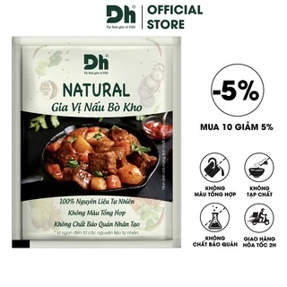 Gia vị nấu bò kho Natural Dh Foods nêm ướp thịt kho hương thơm nồng nàn 10gr