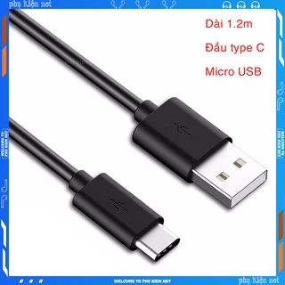 Cáp sạc Samsung Type C dài 1.2m hỗ trợ sạc nhanh 3A cho các máy SamSung...bảo hành 12 tháng