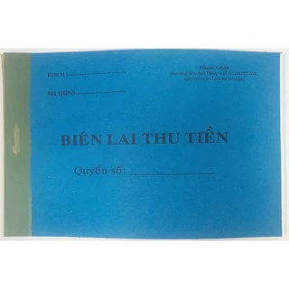 Biên lai thu tiền 2 liên (Combo 10 cuốn)