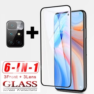 Kính cường lực 2 trong 1 bảo vệ mặt màn hình và camera cho Xiaomi Poco M4 PocoM4 Pro Redmi 10 Redmi Note11 Note 11 Pro Plus 4G 5G (có bán lẻ)