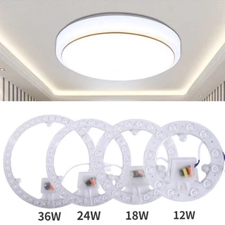 Mô Đun Đèn LED Hình Tròn 12/18/24/36 LED 220V Gắn Trần Nhà Phòng Khách Phòng Ngủ