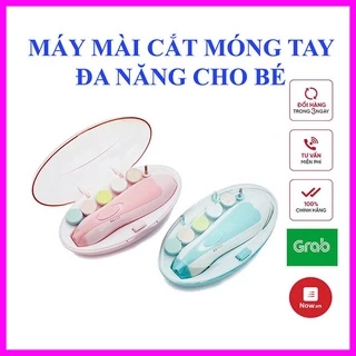 Máy cắt móng tay điện đa năng cho bé, Cắt dũa móng an toàn cho trẻ em và người lớn, 6 đầu mài cắt