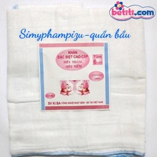 Khăn xô tắm Kiba siêu mềm 6 lớp hàng đẹp