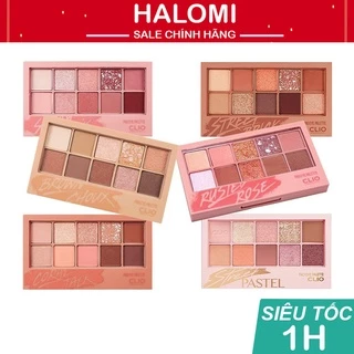 Bảng phấn mắt Clio Pro Eye Palette 10 mắt lì nhũ xinh, bám màu siêu tốt chính hãng Halomi