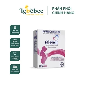 Vitamin tổng hợp mẹ bầu Elevit Healthy baby & Healthy mum 100 viên - Úc (Hộp)