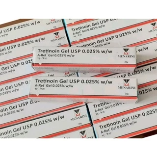 Tretinoin aret gel USP 0.025%, 0.05%, 0.1% - Gel giảm mụn, chống lão hóa, đều màu da