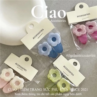 [HOẢ TỐC 1H] Set 2 kẹp tóc/ phụ kiện tóc thiết kế hoạ tiết dễ thương mã 18 Ciao accessories