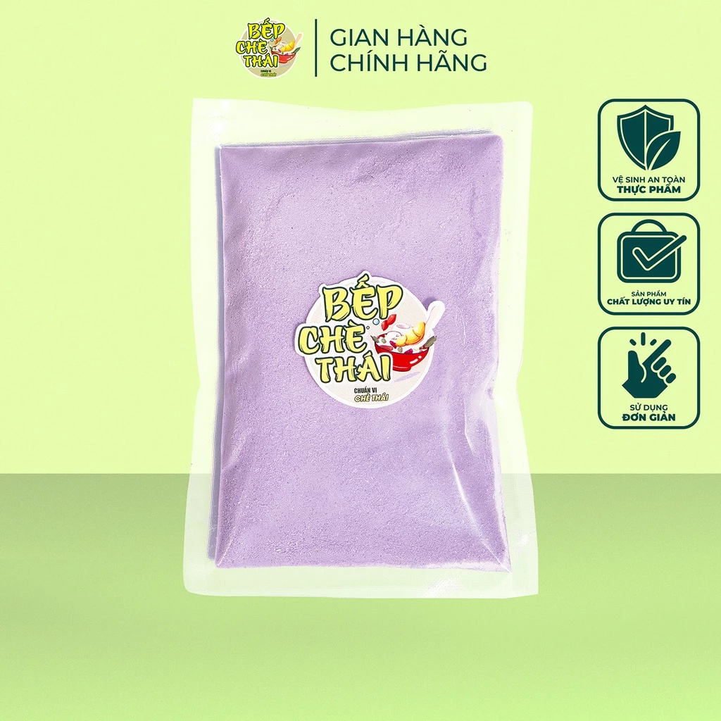 Bột trà sữa khoai môn tím thơm ngon, đậm vị - túi 100gr - Bếp Chè Thái