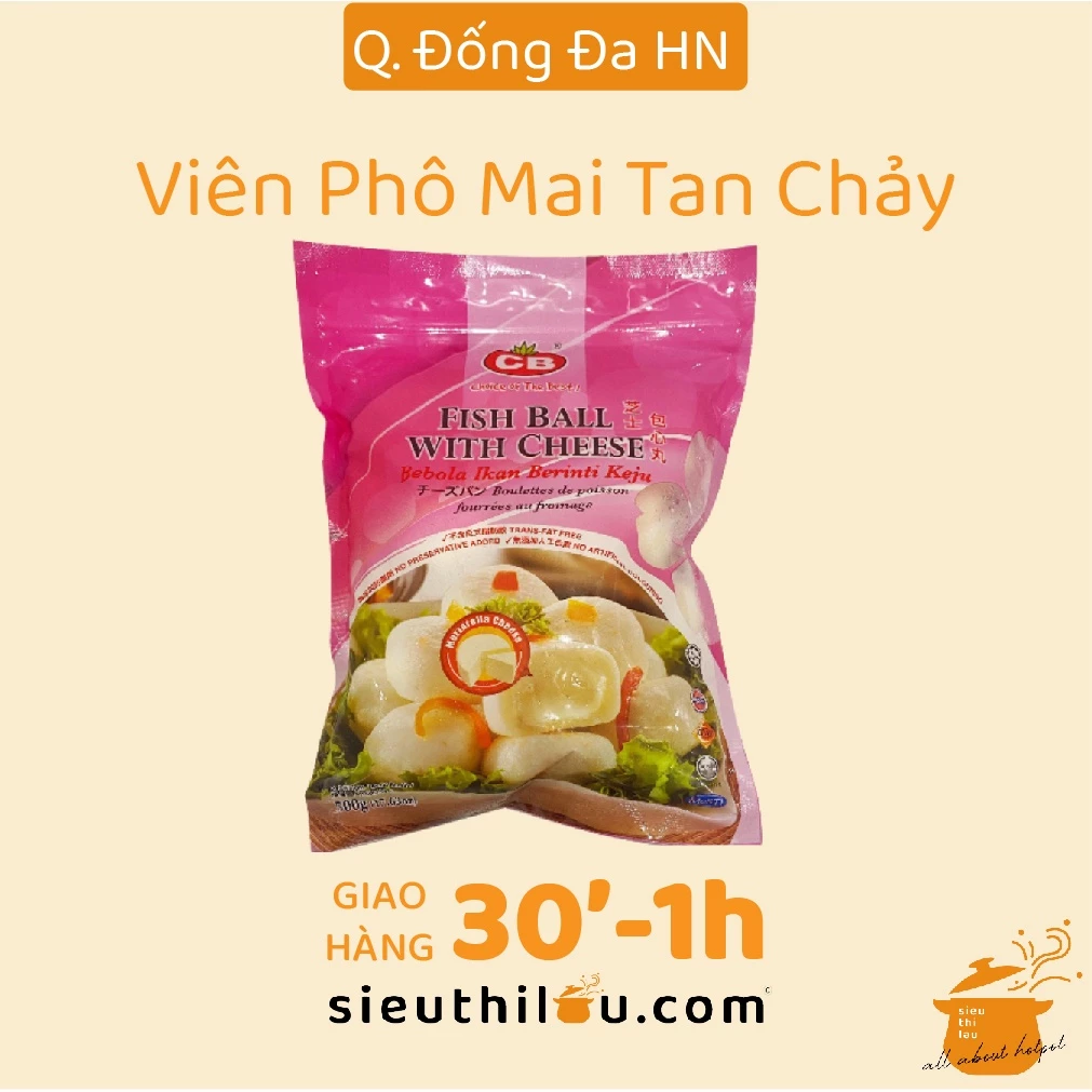 Viên Phô Mai Tan Chảy - Viên Thả Lẩu Phô Mai Malaysia - Siêu Thị Lẩu & Đồ Nướng